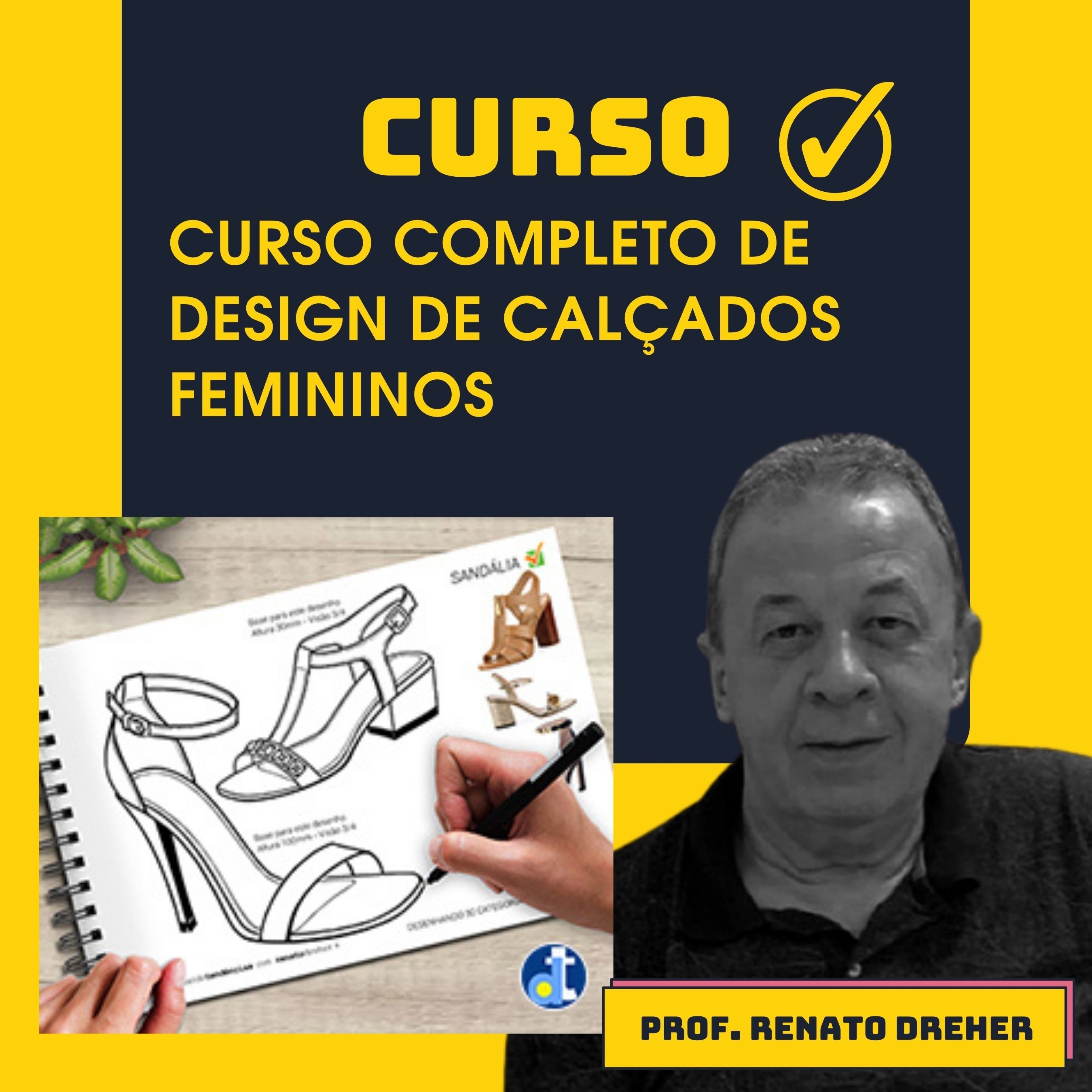 Curso Desenhando 30 Categorias de Calçados | Instrutor Renato Dreher