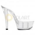 Cepa 15 cm Cristal Lisa Ref.C004 - Taco e Soleta Preto